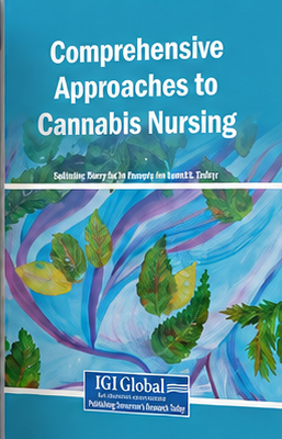 Book on cannabis nursing with vibrant design