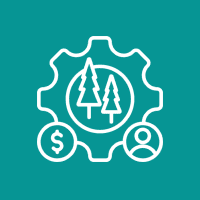 Environmental management and economy graphic